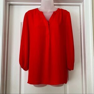Light red violet and Claire long sleeve blouse - Medium